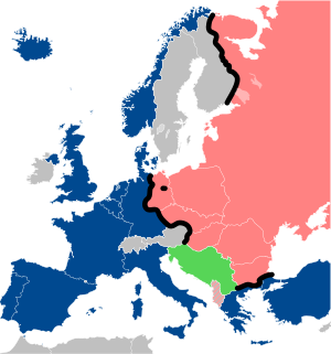 Iron Curtain map