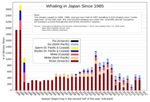 Japan whaling since 1985