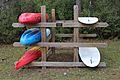 Laura S. Walker State Park kayak and paddle board rack