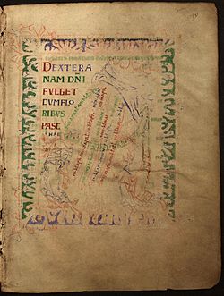 Leofric Missal - Bodley 579 f49r (Hand of God).jpg
