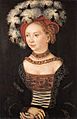 Lucas Cranach d.Ä. - Bildnis einer jungen Frau (Galleria degli Uffizi)