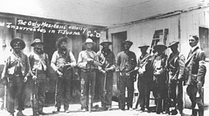 Magonistas mexicanos en Tijuana 1911.jpg