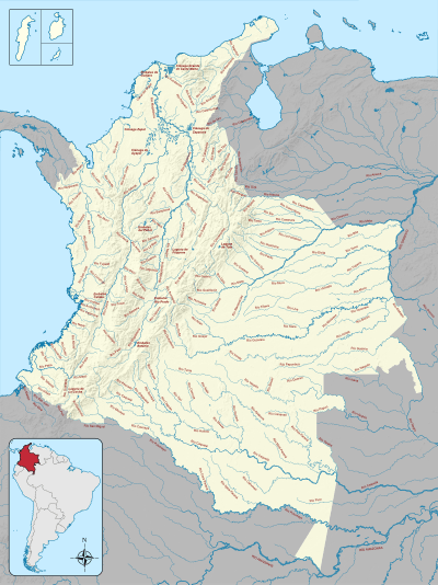 Mapa de Colombia (ríos)
