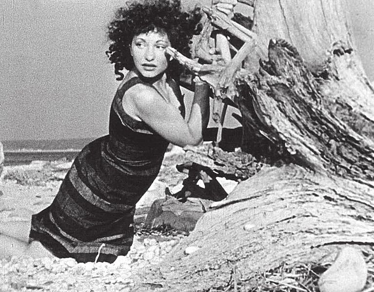 Maya Deren from the still in the film At Land (1944)
