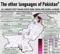 Minor languages of Pakistan as of the 1998 census
