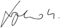 Mirek Topolánek Signature