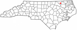 Location of Lasker, North Carolina