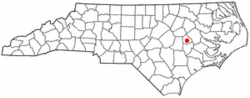 Location of Snow Hill, North Carolina