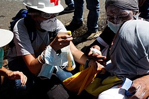 Opposition medic 2014 Venezuelan protests.