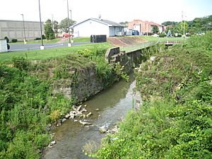 Pennsylvania Canal's Limestone Run Aqueduct ruins