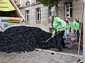 Protest of Greenpeace with coal in front of the German Chancellery 10