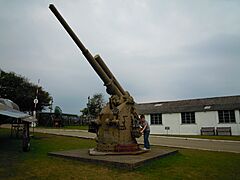 QF 3.7 Anti Aircraft Gun, Muckleburgh Collection, 06 June 2010 (1)