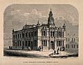 Queen Adelaide's Dispensary, Bethnal Green. Wood engraving b Wellcome V0012884