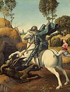 Raphael - Saint George and the Dragon - Google Art Project