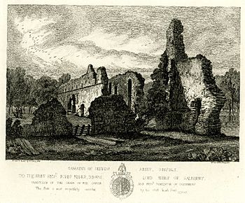 Remains of Sibton Abbey Suffolk by Henry Davy 1827