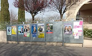 Saint Didier - Panneaux élection régionales 2015
