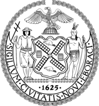 Seal of New York City (BW).svg