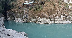 Seti river in ramghat Pokhara