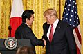 Shinzō Abe and Donald Trump in Washington, D. C. (1)