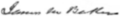 Signature of James McNair Baker (1821–1892)