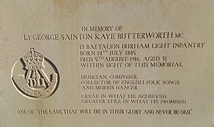 Stèle à la mémoire de George Butterworrth 5