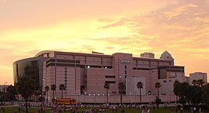St Pete Times Forum At Sunset