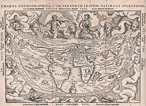 THE WORLD MAP, 1524 (and 1564) by Petrus Apianus