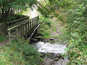 Thurlstone - Leapings Lane footbridge and ford