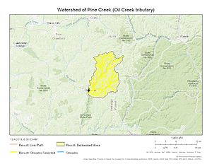 Watershed of Pine Creek (Oil Creek tributary)