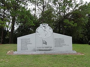 World War II Memorial in Veterans Park, Albany