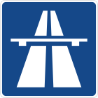 Zeichen 330 - Autobahn, StVO 1992.svg