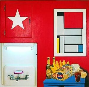 'Still Life -20', mixed media work by --Tom Wesselmann--, 1962, --Albright-Knox Gallery--