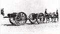 18-pounder field gun with sand wheels Suez Canal 1916 IWM Q15840