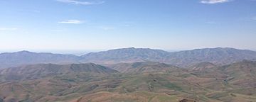 2013-07-22 15 25 24 The Bull Run Mountains in Nevada, viewed from the Independence Mountains.jpg