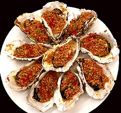 20200718 163109 Oyster dish, TaiBei ChuanQi Reastaurant Qingdao anagoria