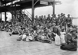 5th Pioneer reinforcements Melbourne (AWM image PB0058)