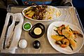 Air New Zealand catering appetizer and main hk
