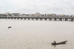 Akpakpa bridge of Cotonou