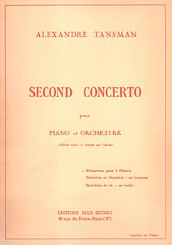 Alexandre Tansman, Second Piano Concerto