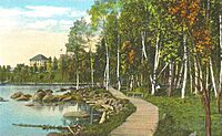 Boardwalk to Rangeley Lake House, Rangeley, ME