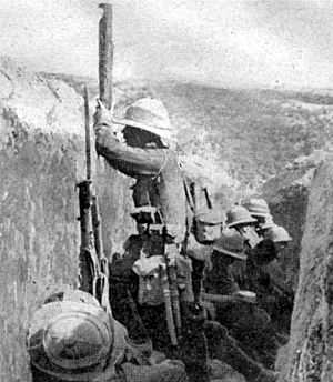 British trench periscope Cape Helles 1915