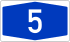 Bundesautobahn 5 number.svg