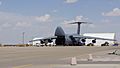 C-5 Galaxy at Mazar-e-Sharif Airport in northern Afghanistan