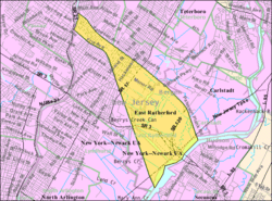 Census Bureau map of East Rutherford, New Jersey