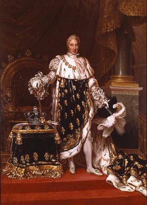 Charles X of France in his coronation robes by Paulin Guerin