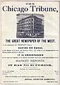Chicago Tribune Advertisement 1870