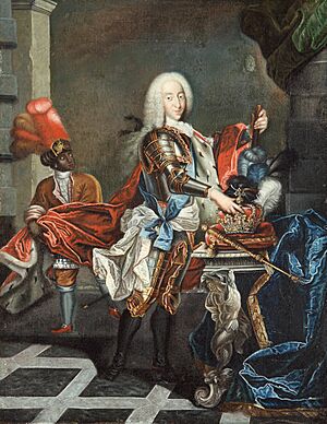 Christian VI med tjener