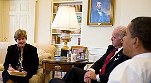Christina Romer meets with Barack Obama & Joe Biden 1-30-09