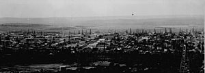 Panoramic view of Cleveland in 1905, a year after the discovery of oil