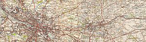 Composite one-inch map of Monkland Canal Ordnance Survey 1945-47